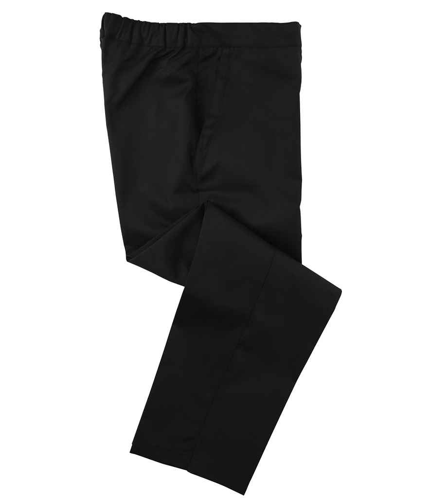 Dennys - Unisex Elasticated Chef's Trousers - DE020 BLK XXS
