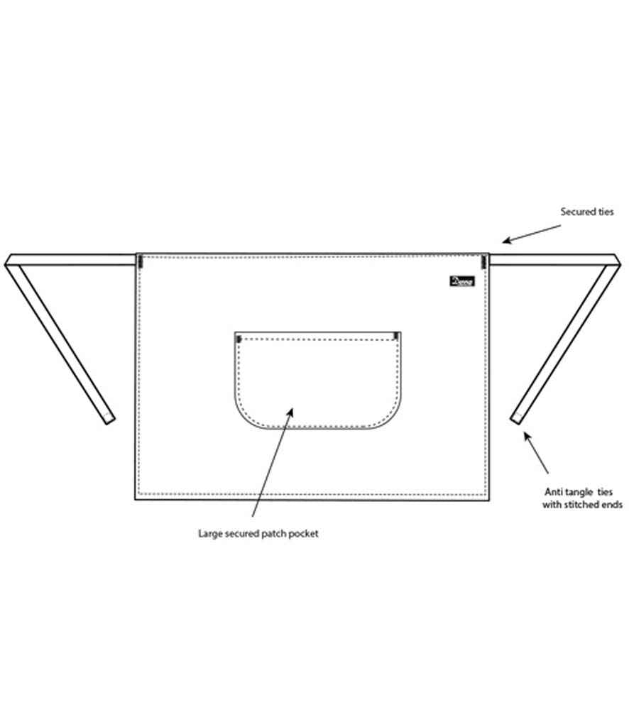 Dennys - Waist Apron with Pocket - Pierre Francis