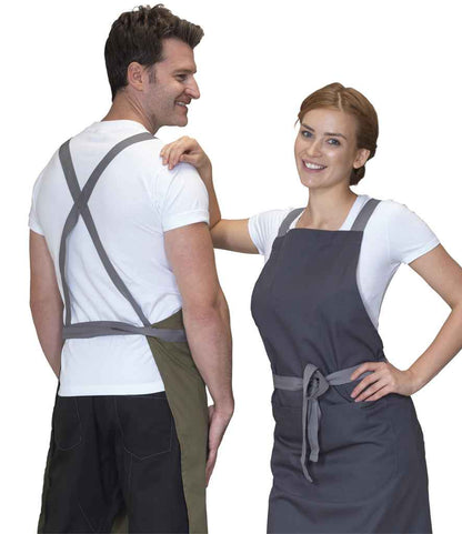 Dennys - Cross Back Apron - DE141 OLI ONE