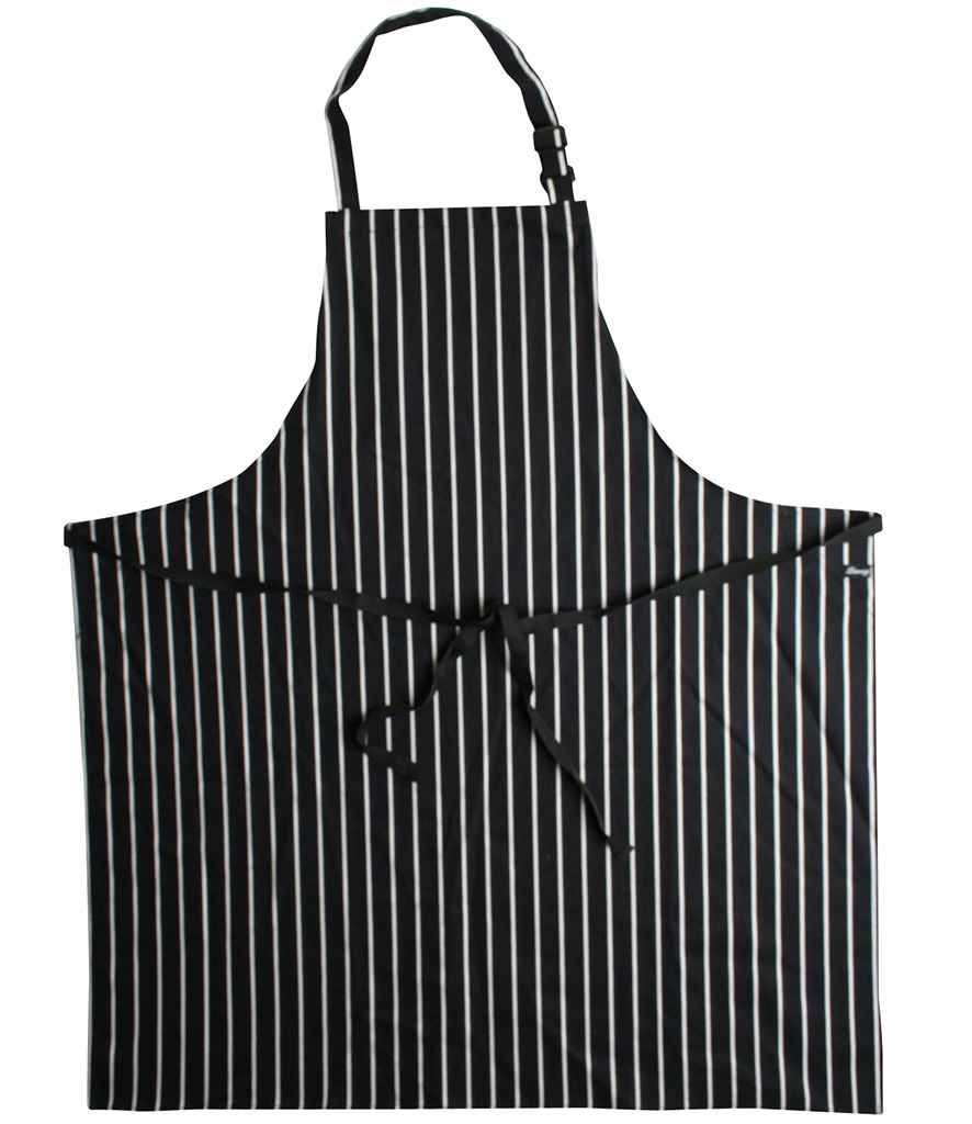 Dennys - Stripe Bib Apron - DE145 NV/WH ONE