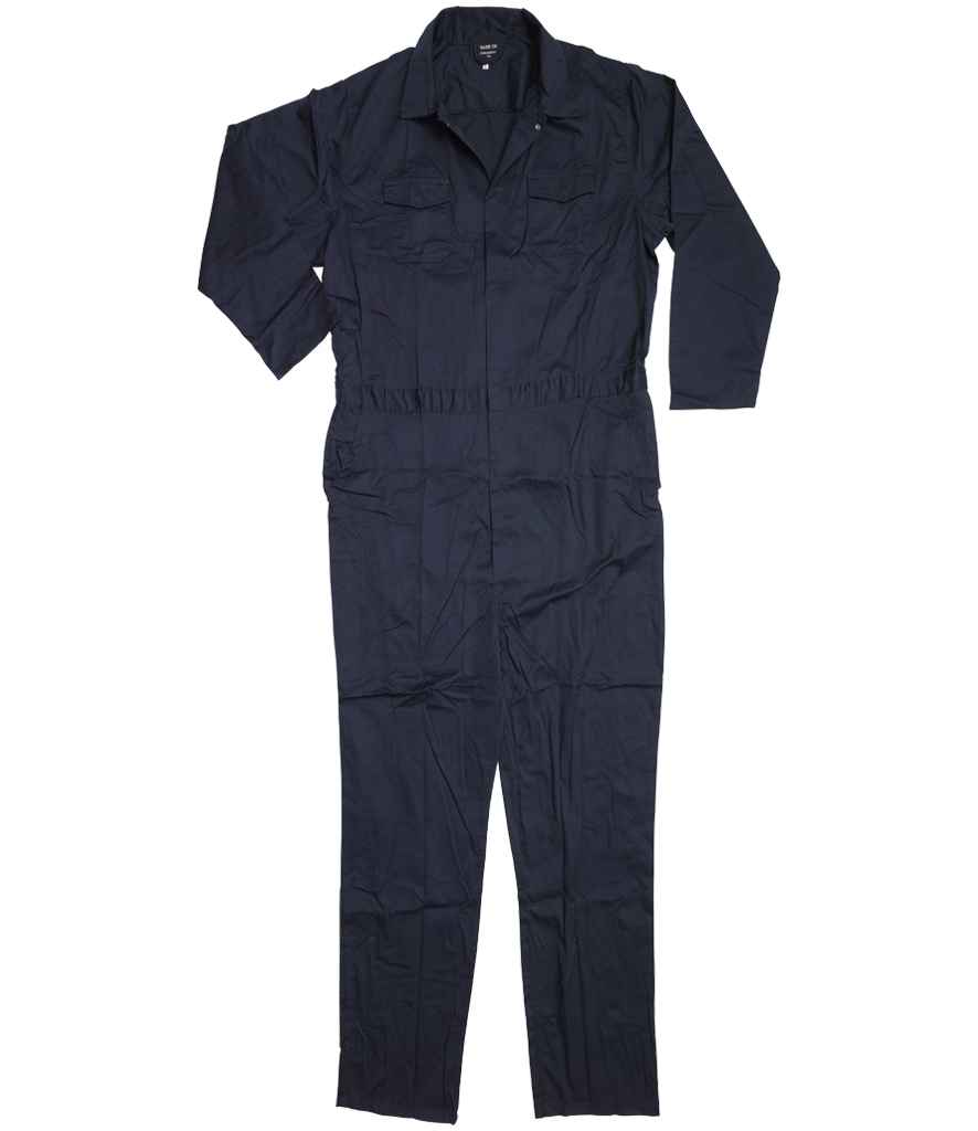 Warrior - Stud Front Coverall - DV002 BLK M/L