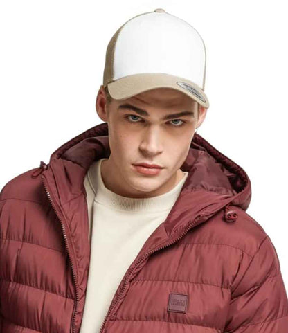 Flexfit - Retro Coloured Front Trucker Cap - F6606CF KH/WH ONE