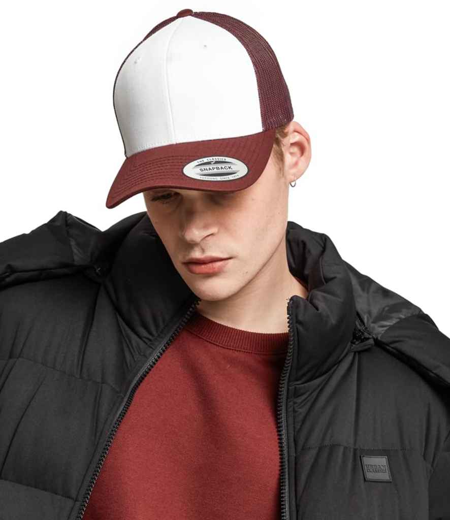Flexfit - Retro Coloured Front Trucker Cap - F6606CF MR/WH ONE
