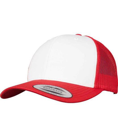 Flexfit - Retro Coloured Front Trucker Cap - F6606CF BK/WH ONE