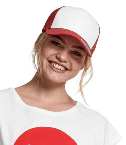 Flexfit - Retro Coloured Front Trucker Cap - F6606CF RD/WH ONE