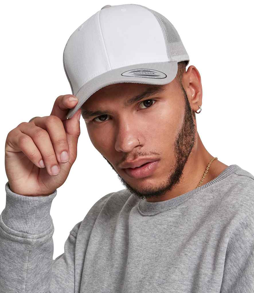 Flexfit - Retro Coloured Front Trucker Cap - F6606CF SI/WH ONE