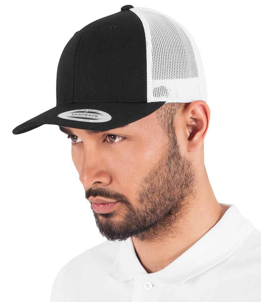 Flexfit - Retro Trucker Two Tone Cap - F6606T BK/WH ONE