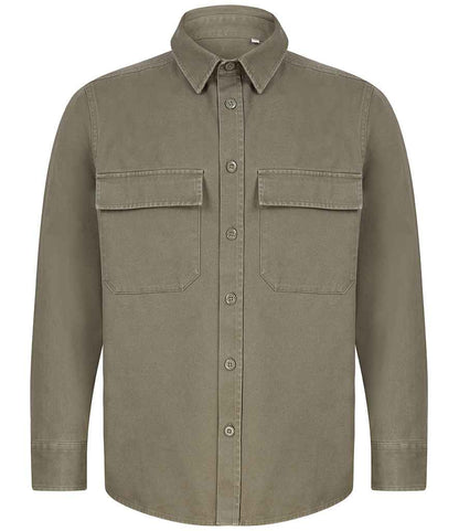 Front Row - Drill Overshirt - FR054 BLK XS