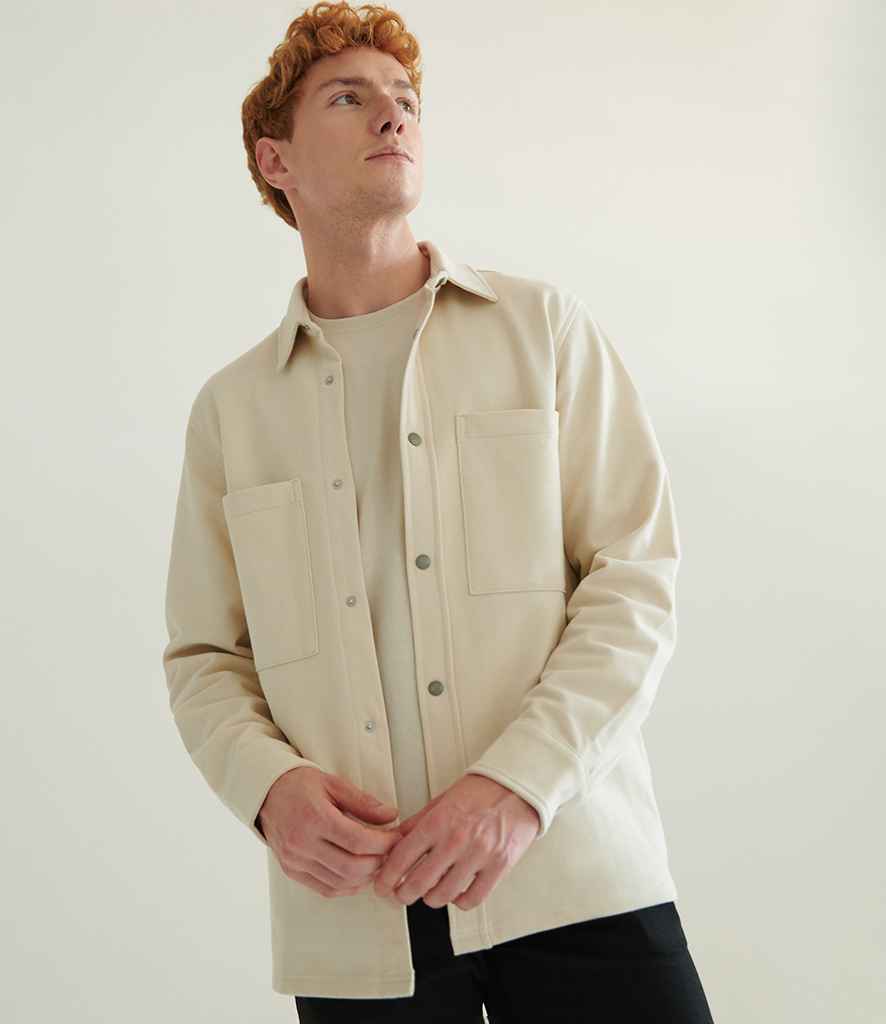Front Row - Premium Piqué Overshirt - FR056 NAT XS