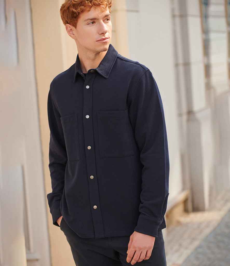 Front Row - Premium Piqué Overshirt - FR056 NAV XS