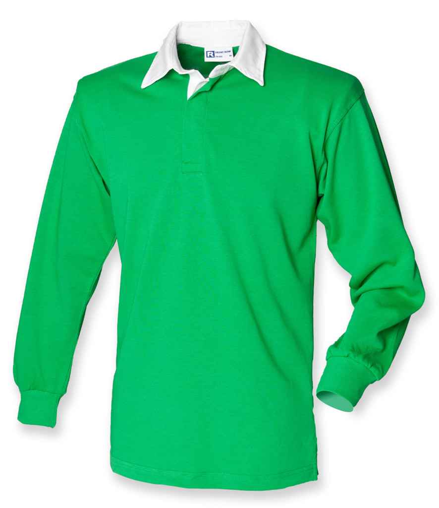 Front Row - Classic Rugby Shirt - FR100 BG/WH S