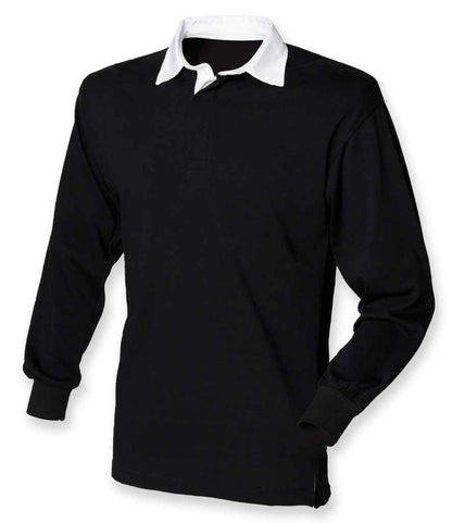 Front Row - Classic Rugby Shirt - FR100 BK/WH XS