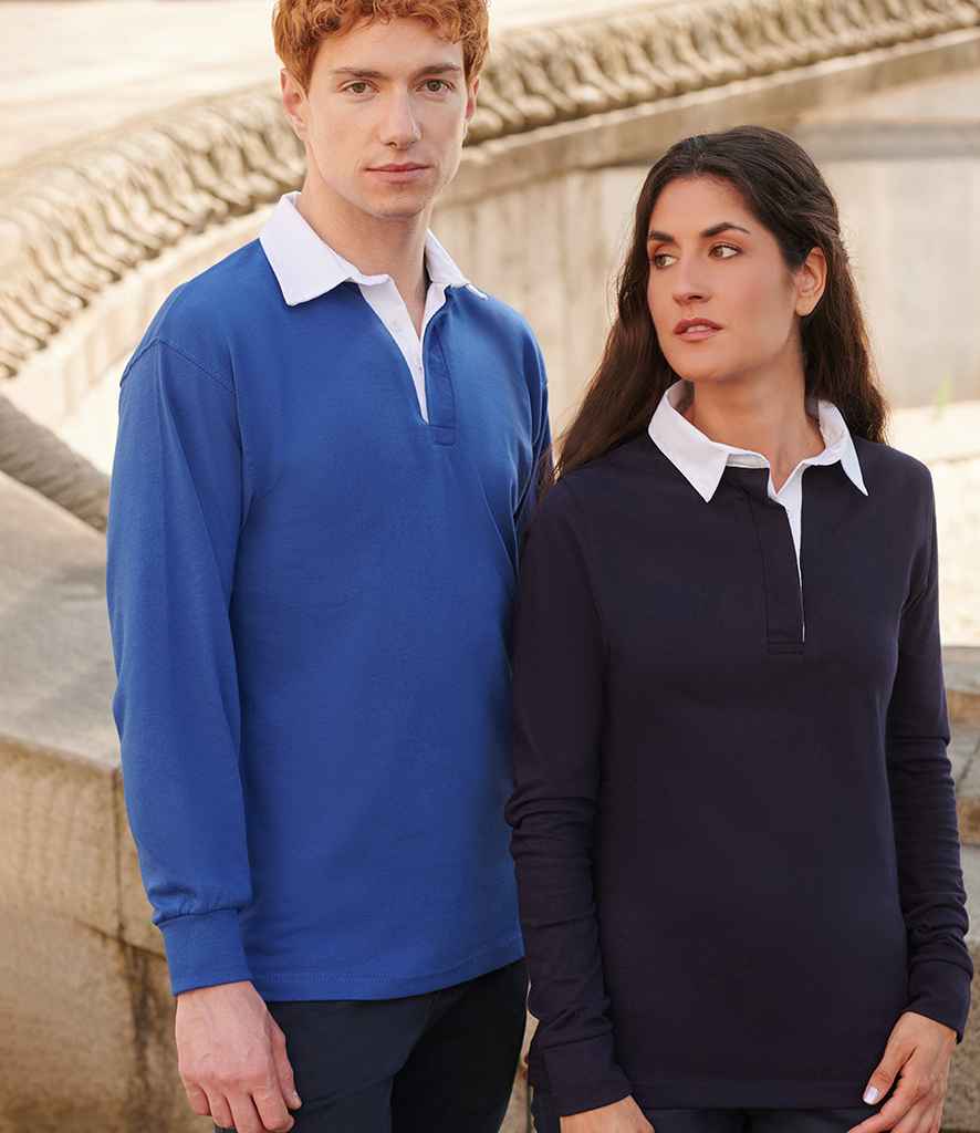 Front Row - Classic Rugby Shirt - FR100 NV/WH XS