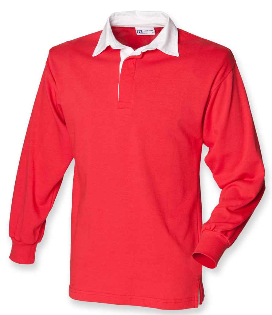 Front Row - Classic Rugby Shirt - FR100 RD/WH XS