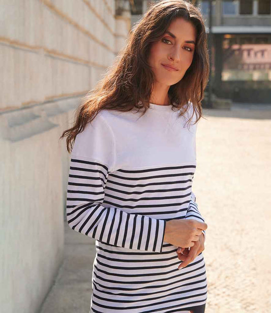 Front Row - Unisex Long Sleeve Breton Striped T-Shirt - Pierre Francis