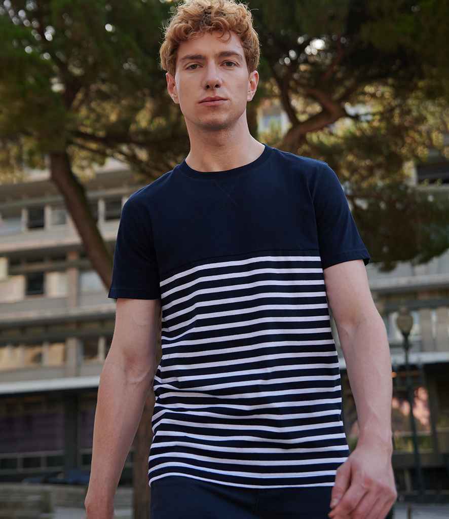Front Row – T-shirt unisex w bretońskie paski