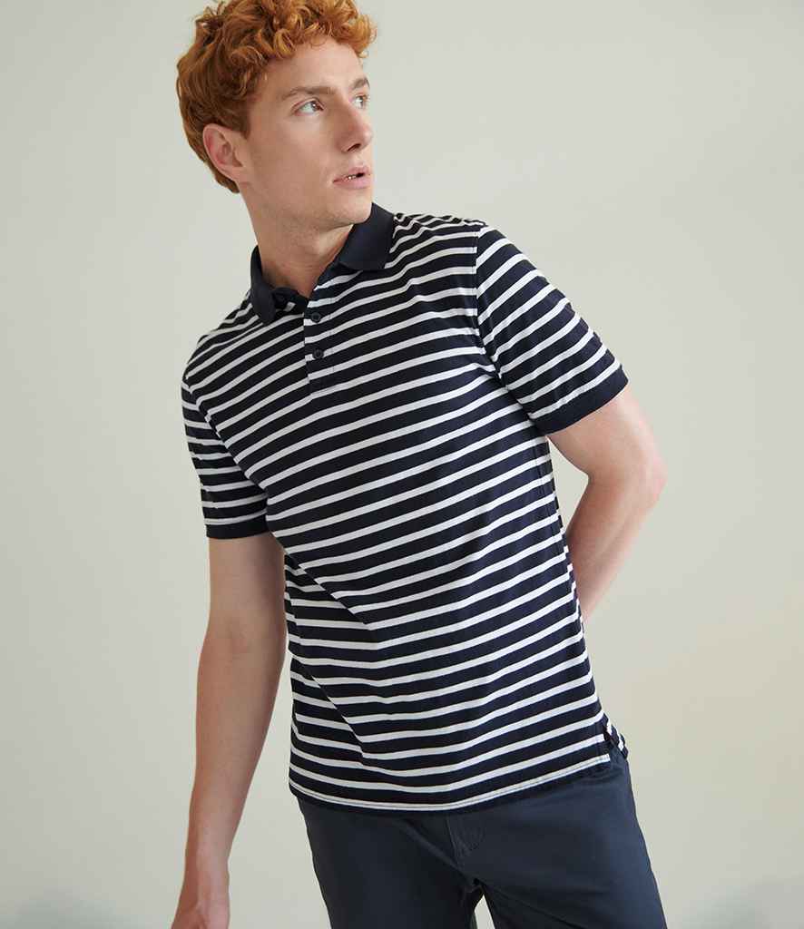 Front Row - Polo en jersey rayé
