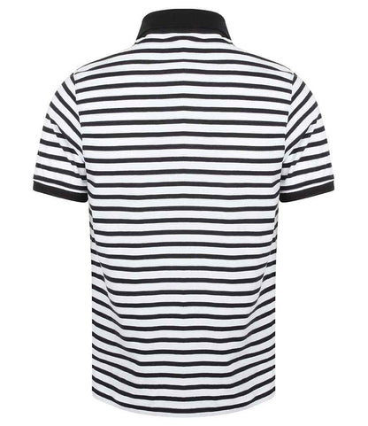 Front Row - Striped Jersey Polo Shirt - Pierre Francis
