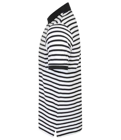 Front Row - Striped Jersey Polo Shirt - Pierre Francis