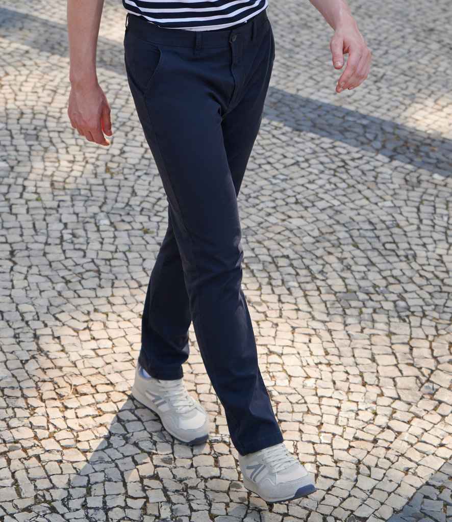 Front Row - Stretch Chino Trousers - FR621 NAV 28/R