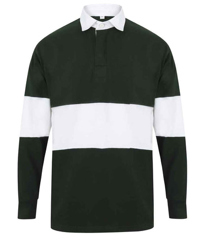 Front Row - Panelled Rugby Shirt - FR7 BO/WH S