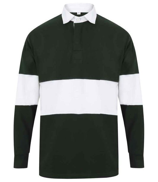 Front Row - Panelled Rugby Shirt - FR7 BO/WH S