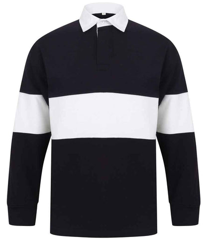 Front Row - Panelled Rugby Shirt - FR7 NV/WH S