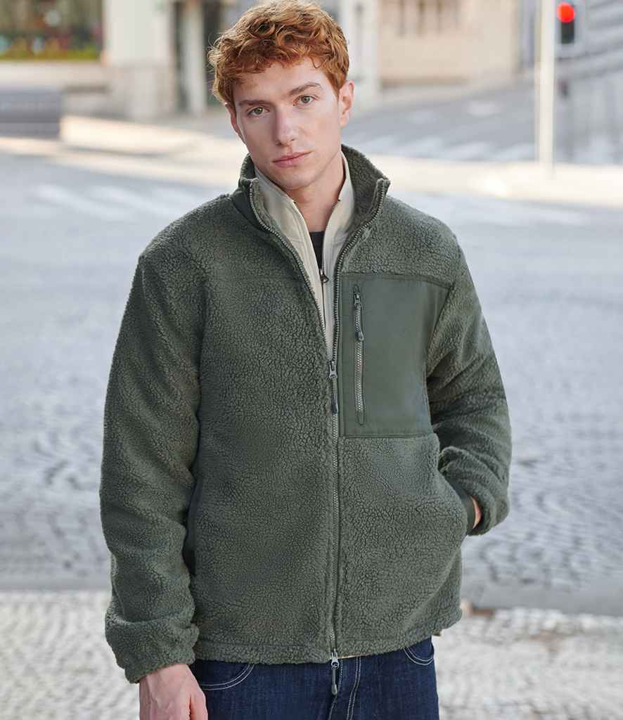 Front Row Recycled Sherpa Fleece Jacket