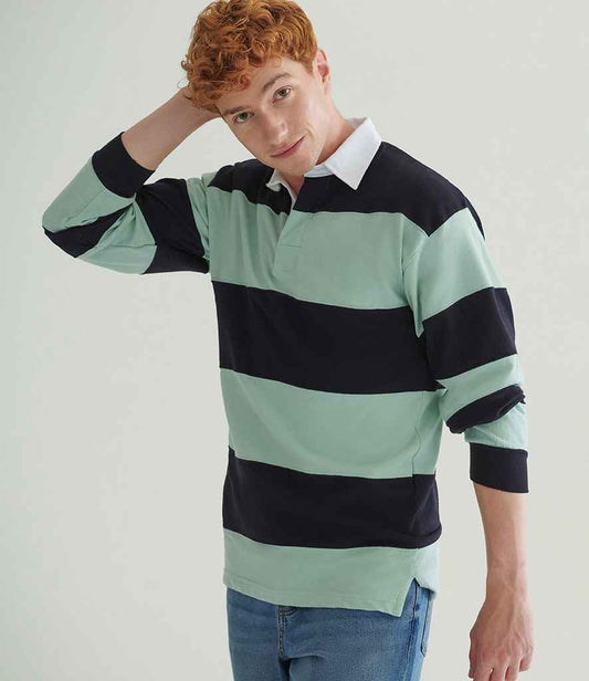 Front Row - Sewn Stripe Rugby Shirt - Pierre Francis
