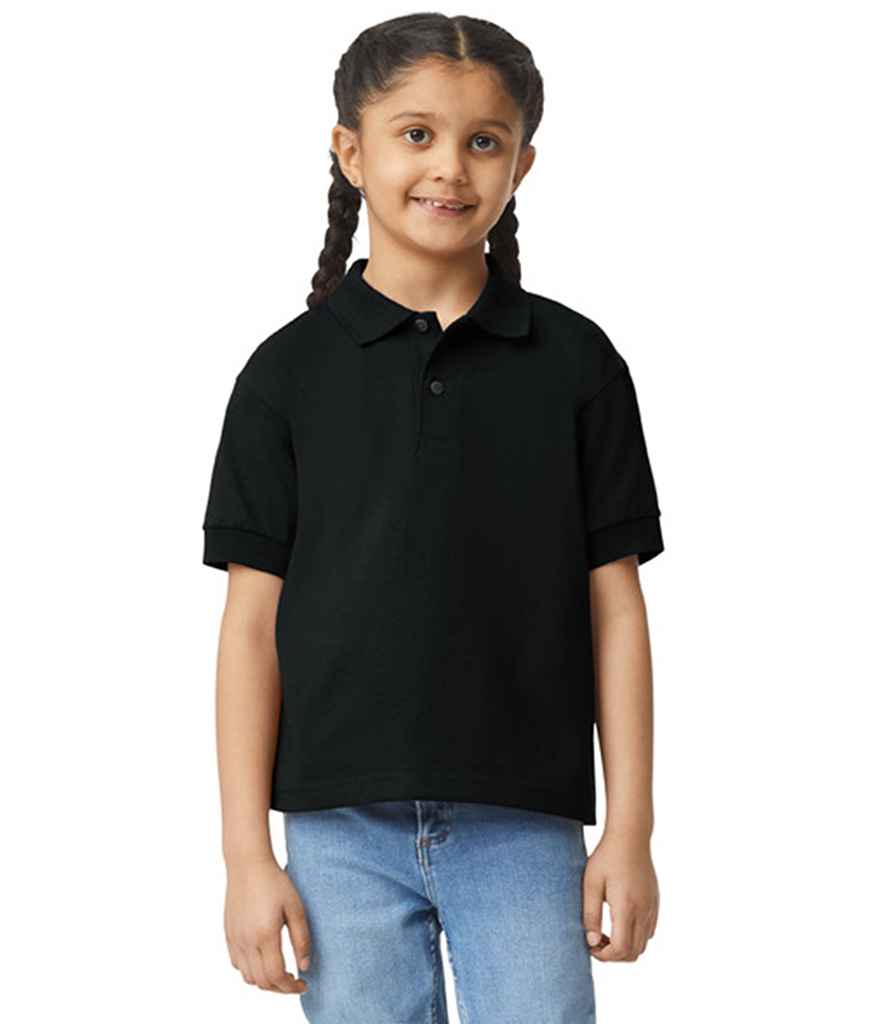 Gildan - Kids DryBlend® Jersey Polo Shirt - GD40B BLK S