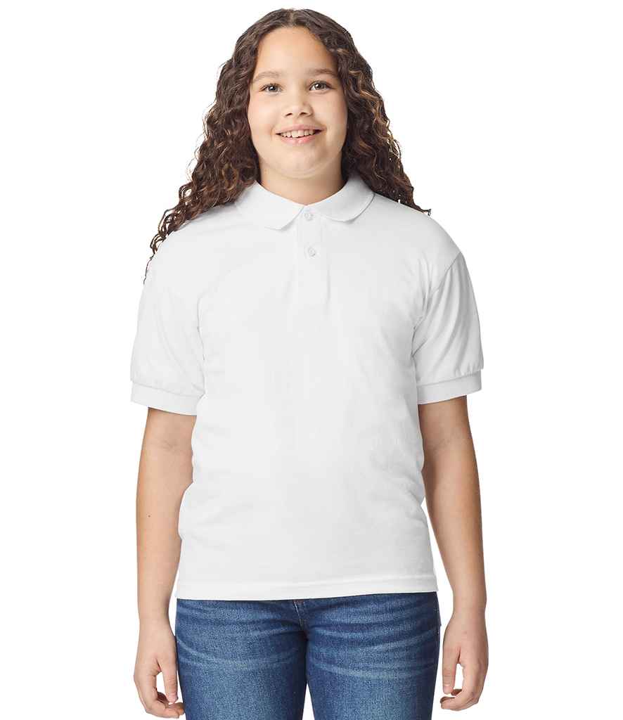 Gildan - Kids DryBlend® Jersey Polo Shirt - GD40B WHI S