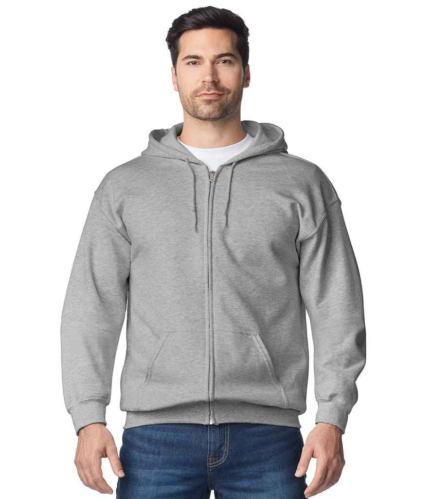 Gildan - Heavy Blend™ Zip Hooded Sweatshirt - GD58 SGY S