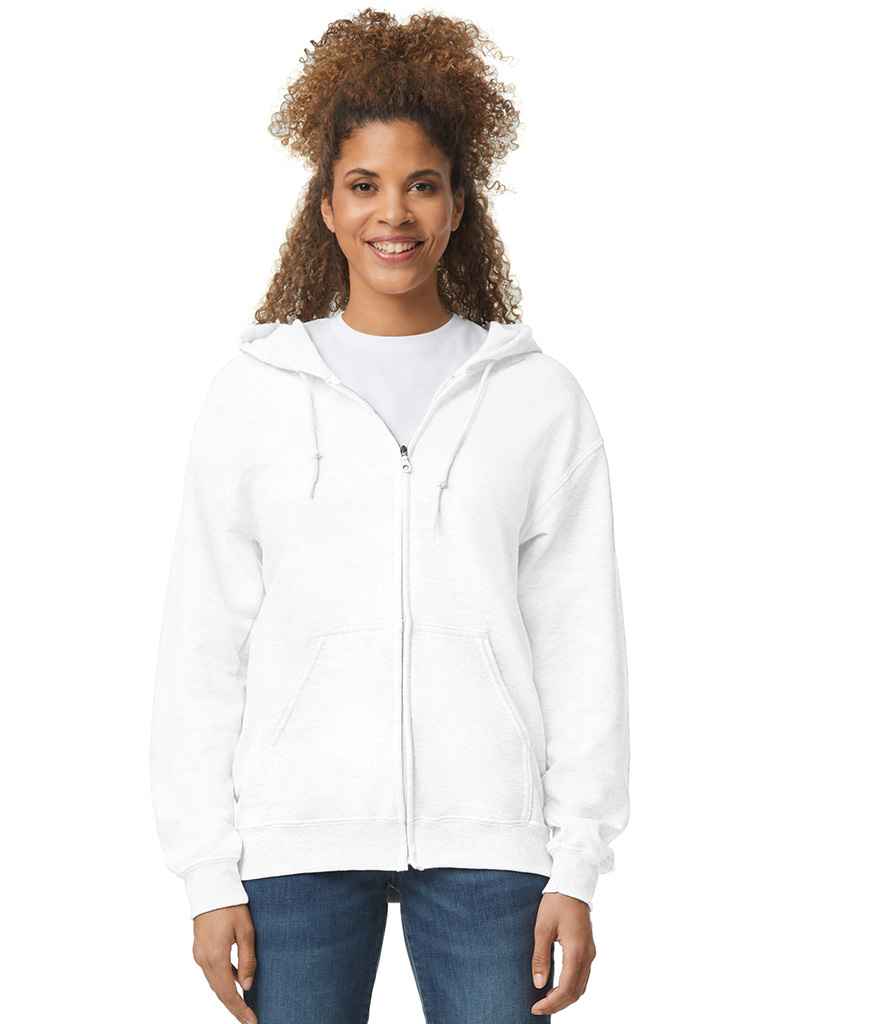 Gildan - Heavy Blend™ Zip Hooded Sweatshirt - GD58 WHI S
