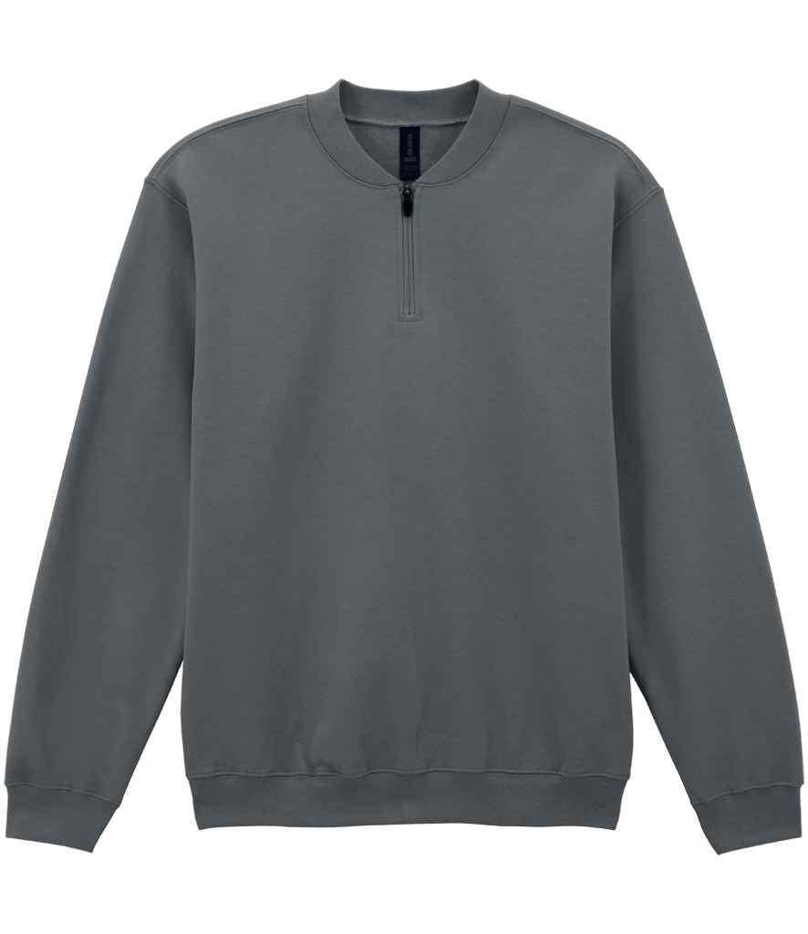 Bluza z polaru Gildan SoftStyle® o średniej wadze, zapinana na zamek 1/4