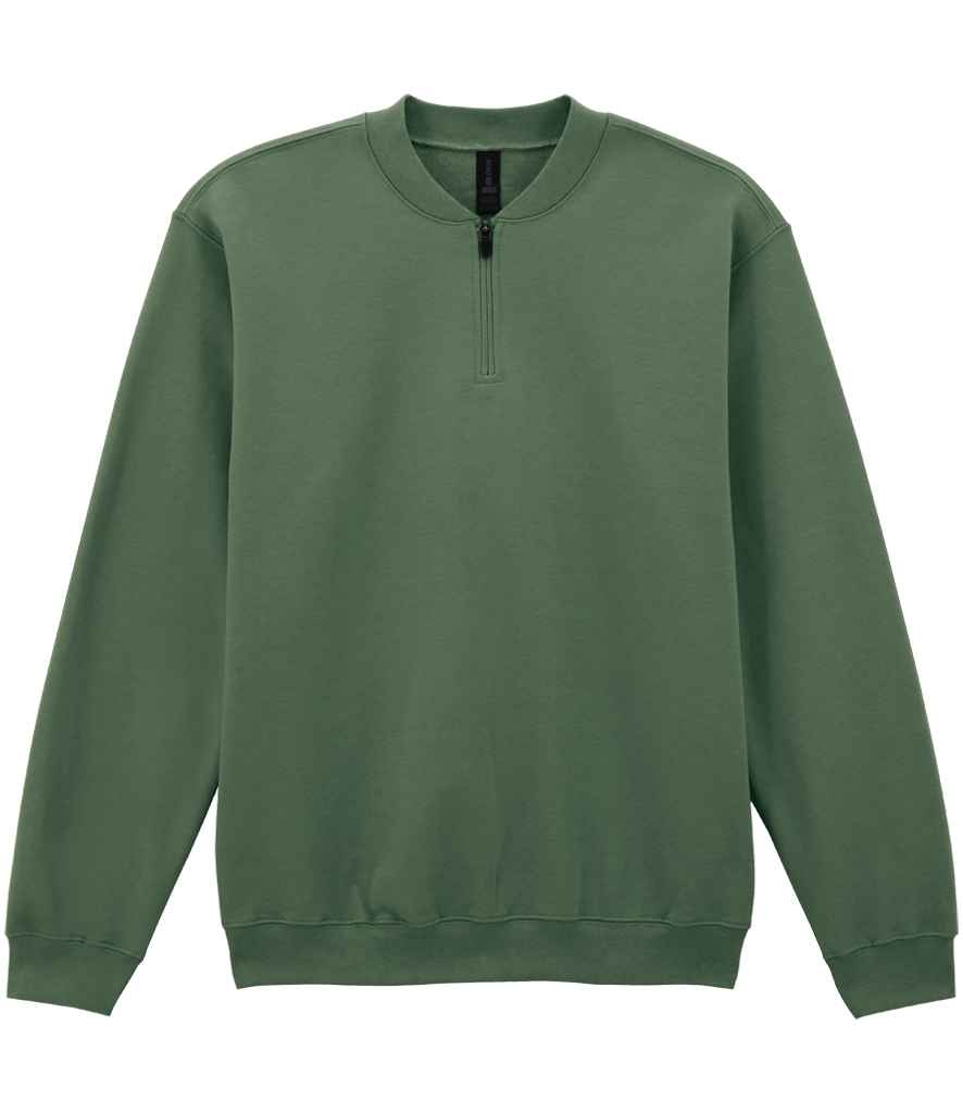 Bluza z polaru Gildan SoftStyle® o średniej wadze, zapinana na zamek 1/4