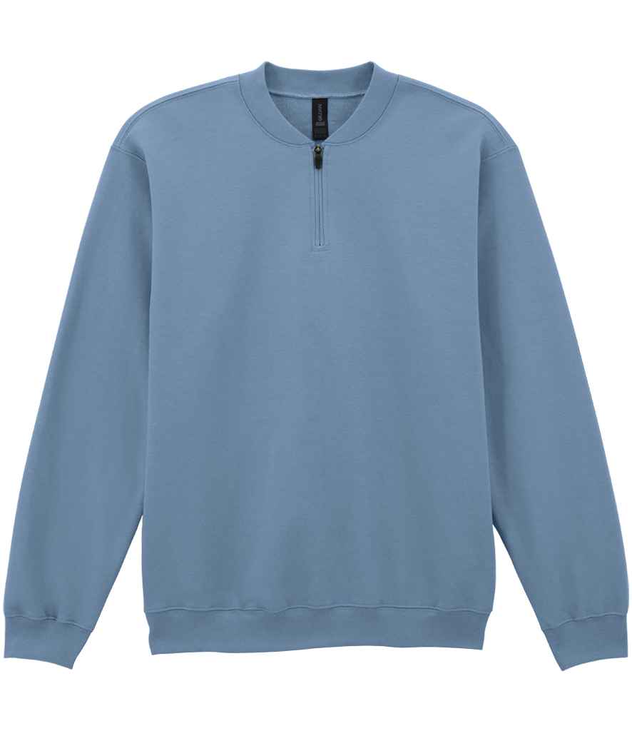 Bluza z polaru Gildan SoftStyle® o średniej wadze, zapinana na zamek 1/4