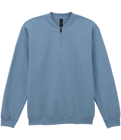 Bluza z polaru Gildan SoftStyle® o średniej wadze, zapinana na zamek 1/4