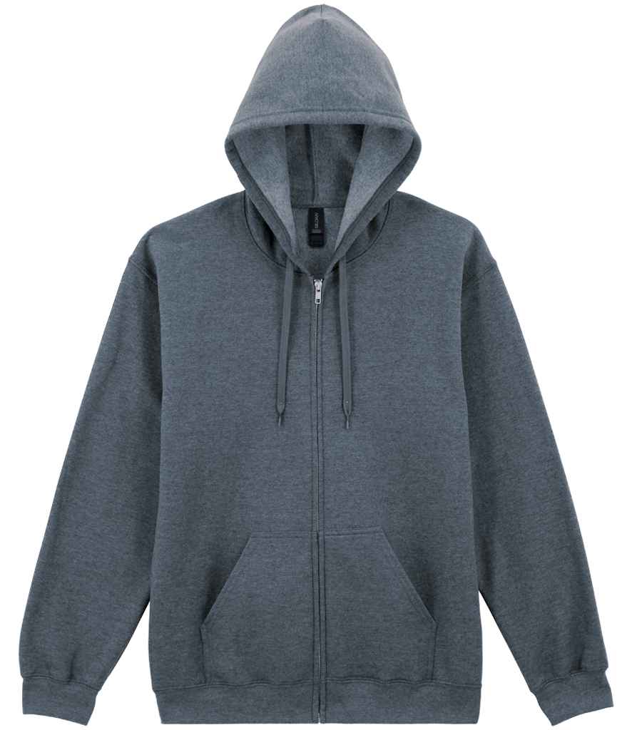 Gildan - SoftStyle® Midweight Full Zip Hooded Sweatshirt - GD69 RED S