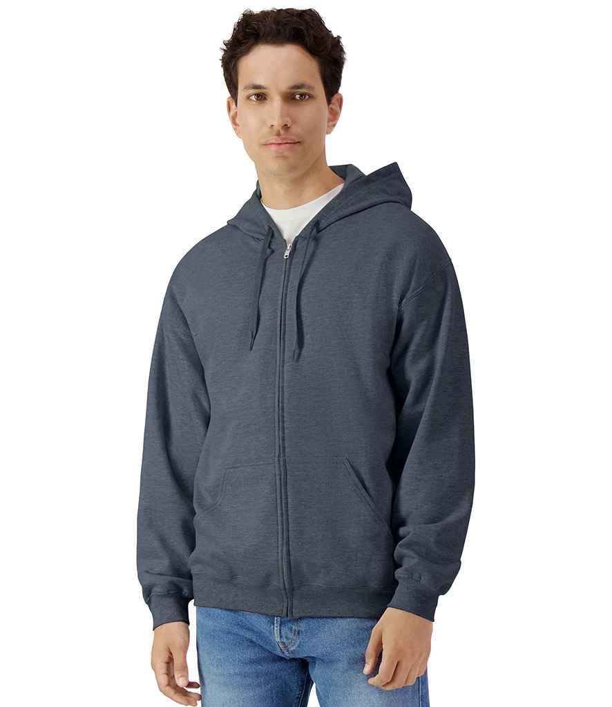 Gildan - SoftStyle® Midweight Full Zip Hooded Sweatshirt - GD69 DHE S