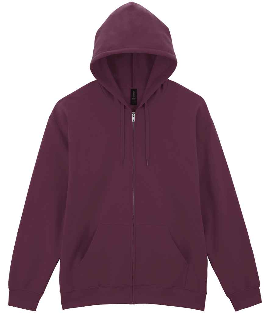 Gildan - SoftStyle® Midweight Full Zip Hooded Sweatshirt - GD69 RED S