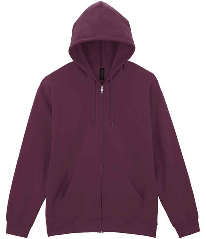 Gildan - SoftStyle® Midweight Full Zip Hooded Sweatshirt - GD69 RED S