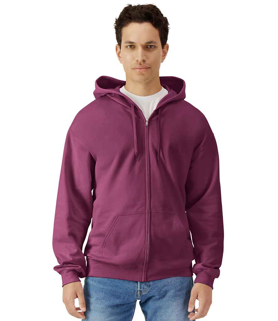 Gildan - SoftStyle® Midweight Full Zip Hooded Sweatshirt - GD69 MAR S