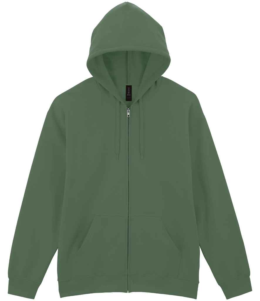 Gildan - SoftStyle® Midweight Full Zip Hooded Sweatshirt - GD69 RED S