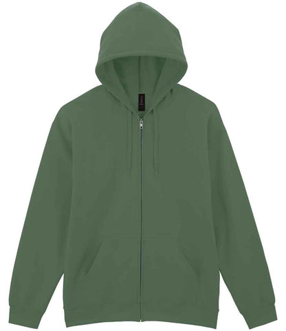 Gildan - SoftStyle® Midweight Full Zip Hooded Sweatshirt - GD69 RED S
