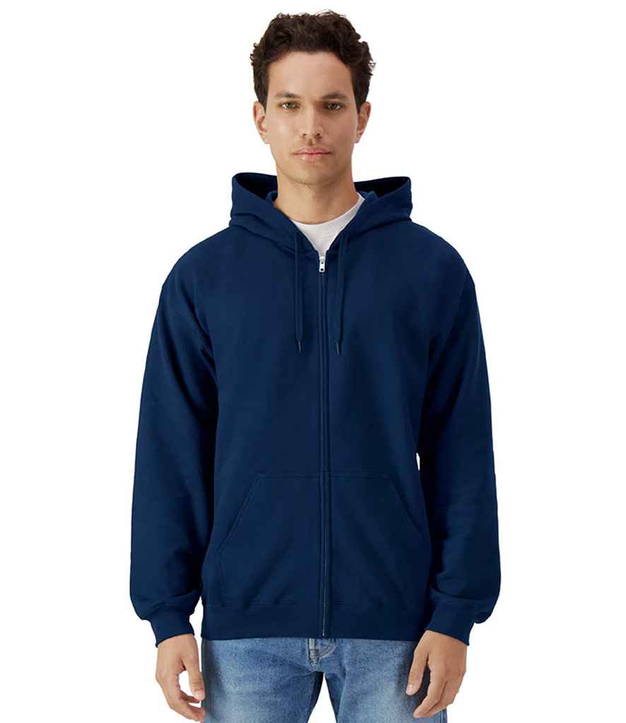 Gildan - SoftStyle® Midweight Full Zip Hooded Sweatshirt - GD69 NAV S