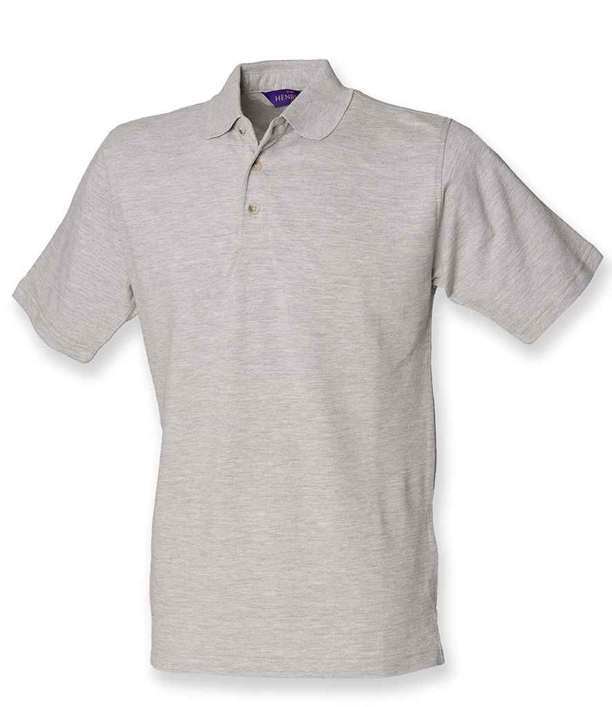 Henbury - Classic Heavy Cotton Piqué Polo Shirt - H100 HEA S