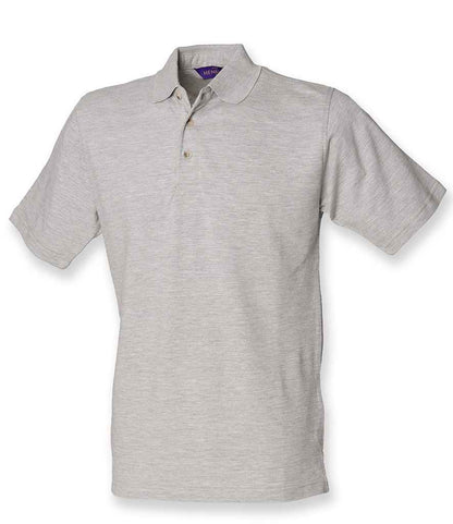 Henbury - Classic Heavy Cotton Piqué Polo Shirt - H100 HEA S