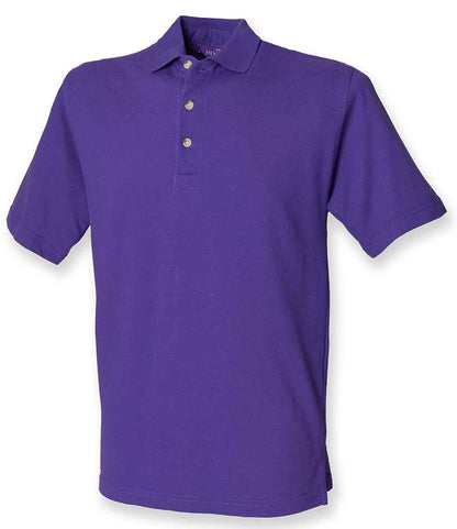 Henbury - Classic Heavy Cotton Piqué Polo Shirt - H100 PUR S