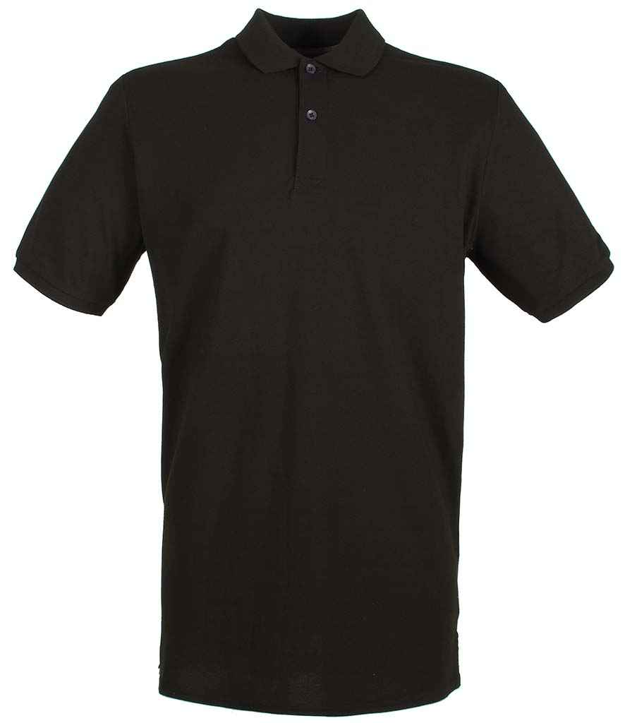 Henbury - Modern Fit Cotton Piqué Polo Shirt - H101 BLK XS