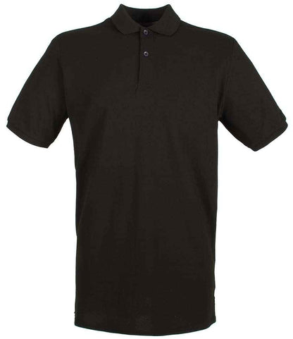 Henbury - Modern Fit Cotton Piqué Polo Shirt - H101 BLK XS